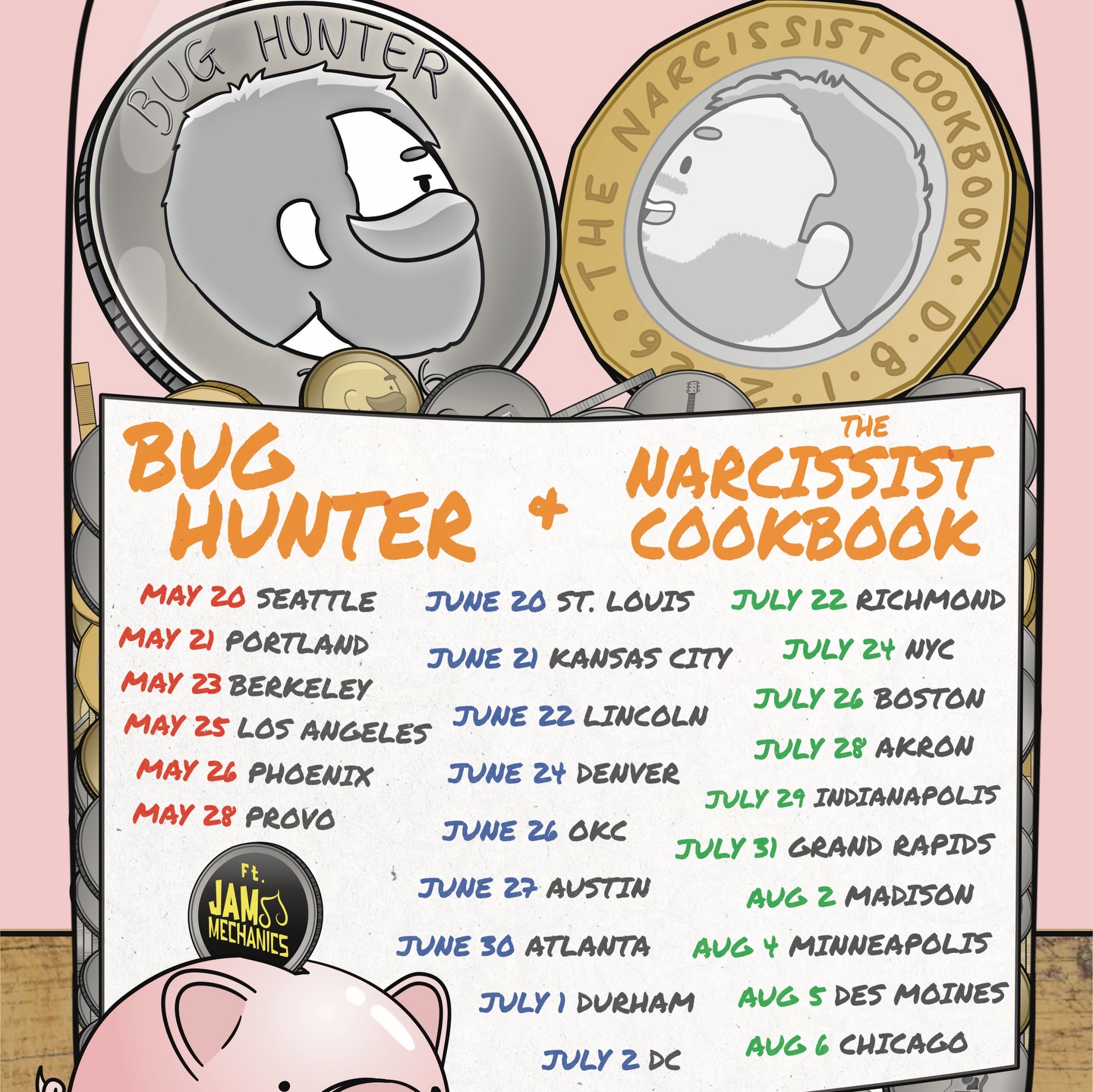 The Narcissist Cookbook Tour Poster 2026